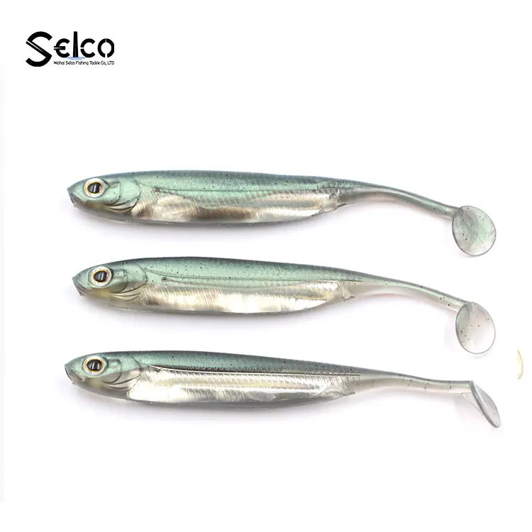Selco Artificial Vib Bait Sinking Hard Lure Lead Material 5 Colors Quality Swimbait Jerkbait Loach Soft Lure