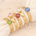 Korean Version of Ins Simple Style Personality Retro Fashion Jewelry Stainless Steel Ring Ladies Wedding Ring