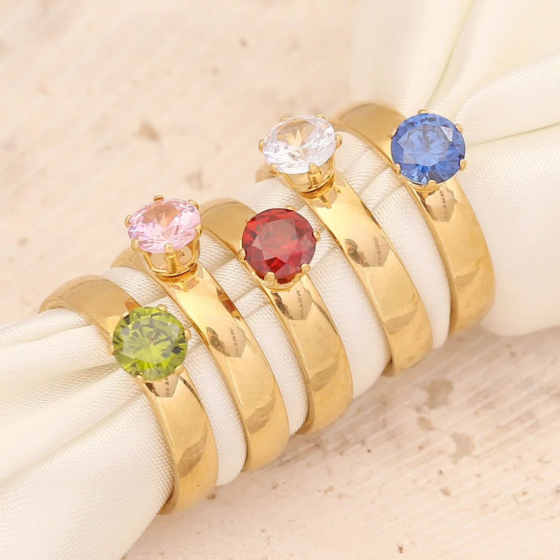 Korean Version of Ins Simple Style Personality Retro Fashion Jewelry Stainless Steel Ring Ladies Wedding Ring