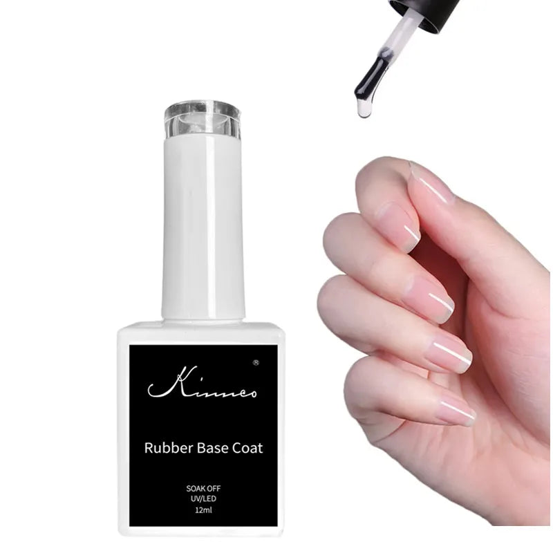 KNC clear Rubber Base Coat Nail Gel Polish Rubber Base Gel for Nail Long Lasting Strong Adhesive Private Label