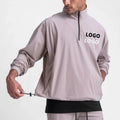 Men's Custom Logo Hoodies Long Sleeve Zip Sweatshirts with Drawstring Waterproof Plus Size and Maternity Features for Sports