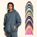 Unisex Custom Logo Rhinestone Hoodie 345GSM Cotton Fleeced Pullover Sweatshirts With Hood Multiple Color Street Wear Hoodies