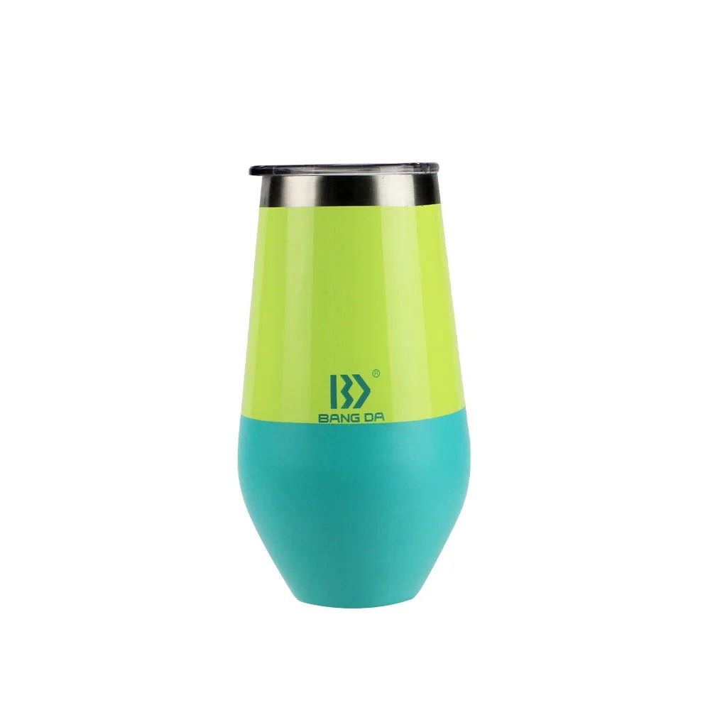 Customized Double Wall 17oz 10oz Stainless Steel Coffee Tumbler Logo With Lid