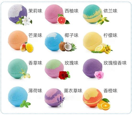 Private Label Best Selling 100 Gram Soap Gift Set Organic Natural Relaxing Moisturizing Customized Fragrance Colorful Bath Balls