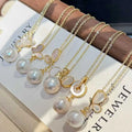 Special Offer Edison Freshwater Pearl Necklace 11-12mm Round Slightly Flawed Natural Shell Inlaid Pendant with Through-hole