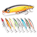 8 Colors Sinking Pencil Small Silver Fish 5.3cm3g with Lead Block Treble Hook Freshwater Sea Fishing Bait MegaBDM