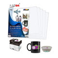 Non-fading High Definition Colors 20 Sheets Printable Water Transfer White Clear Decal Paper for Light/Dark Surfaces Ceramic