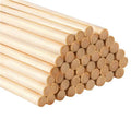 Lixsun Round Wooden Craft Sticks for Kids Wooden Ice Sticks for DIY Handcrafted Item of Wood Dowels Cake Rods Set