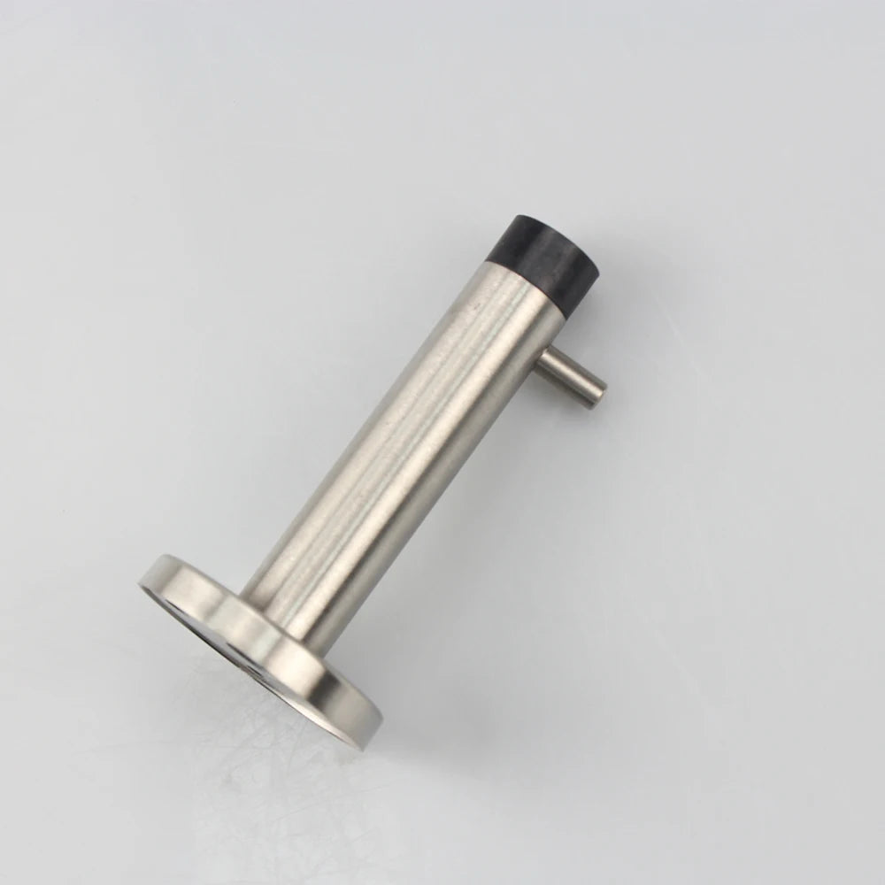 Door Wall Install Stainless Steel 304 Damping Rubber Clothes Hook Door Stopper Toilet Changing Room Door Wall Protector