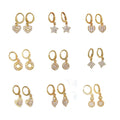 New Hot Selling 2024 Fashion Confession Women's Zircon Earrings 18k Gold Luxury Earrings