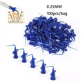 100pc Manual Dental Endo Irrigation Syringe Needle Tips Disposable Irrigator Tip 0.25mm Medical Plastic