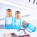Small Mini Size Colorful Glass 5ml Roll on Rollerball Bottle with Metal for Screen Printing for Facial Cleanser