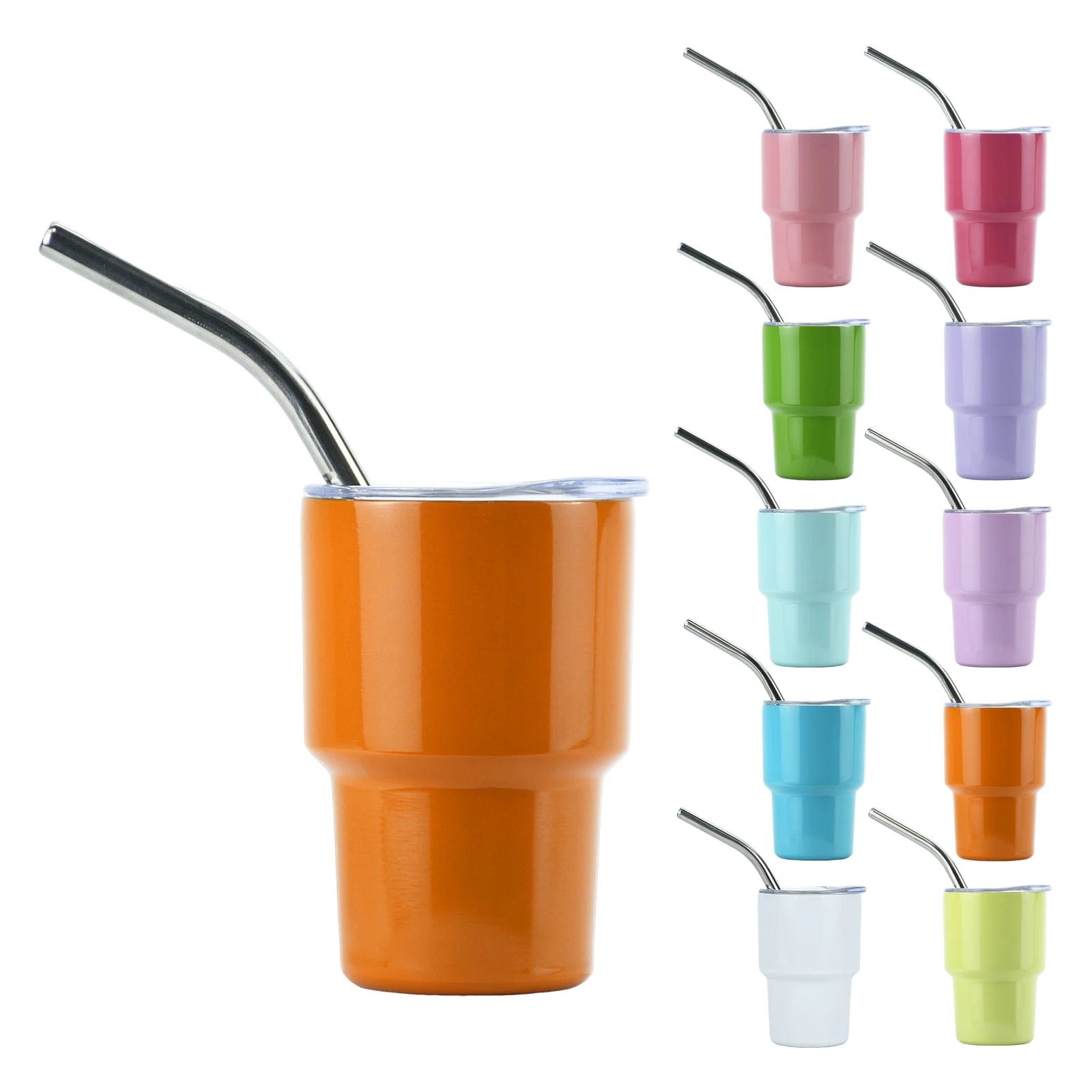 Eco-friendly 2oz Reusable Mini Cup Mugs 304 Stainless Steel Double Wall Shot Glass Wholesale for Beer Lover