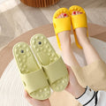 Japanese Muffin PVC Soft Bottom Flat House Cloud Slides Slippers Comfortable Summer and Winter for Couples