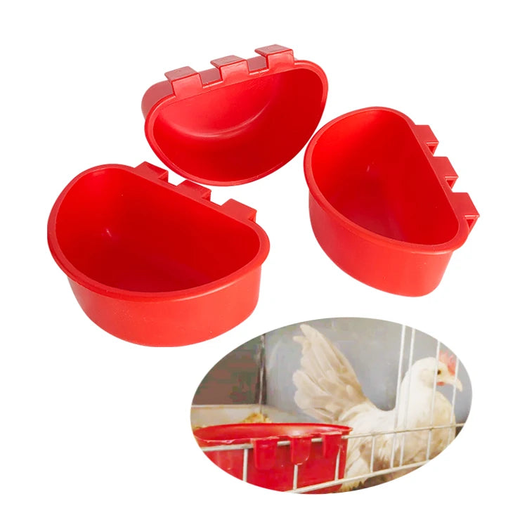 ZZ Plastic Chicken Hanging Cage Racing Pigeon Products Accessories Water Drinker Cups Quail Bird Pet Bowls Pigeon Feeders