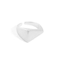 WMJF505 Authentic 925 Sterling Silver Jewelry Heavy Industry Irregular Geometric Adjustment Ring