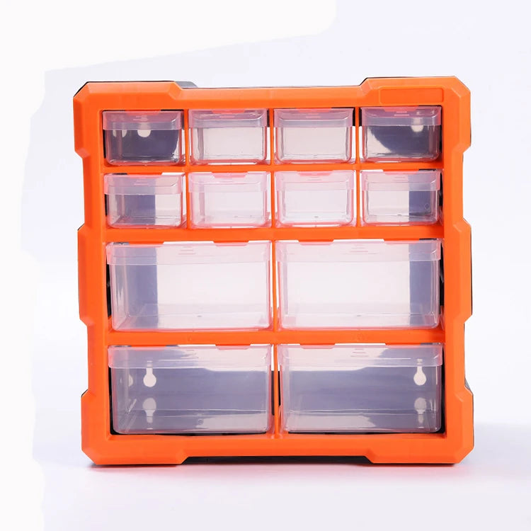 12 Plastic Parts Drawer Divider Organizer Hardware Craft Cabinet Durable Household Toolbox
