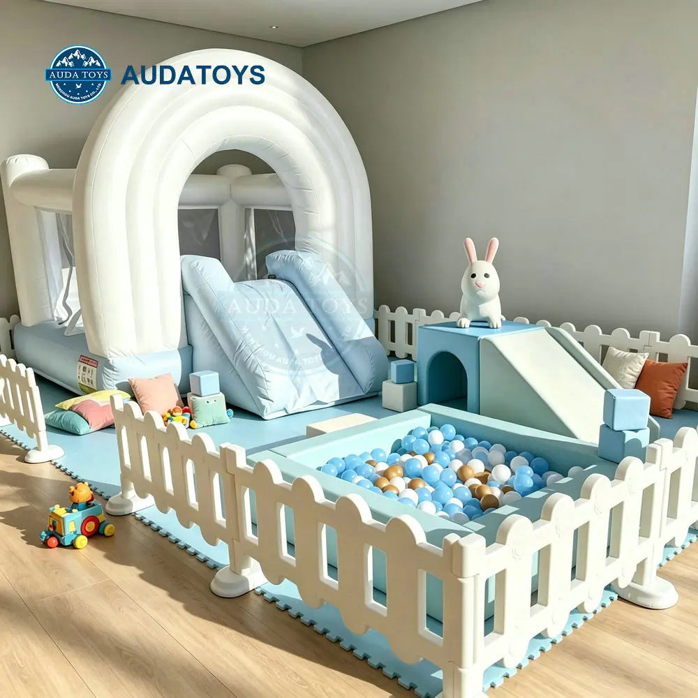 Indoor Mobile Toddler Soft Play Set Plastic/Wooden/PVC Materials Max Capacity >500kg for Party Rental & Shopping Mall Use