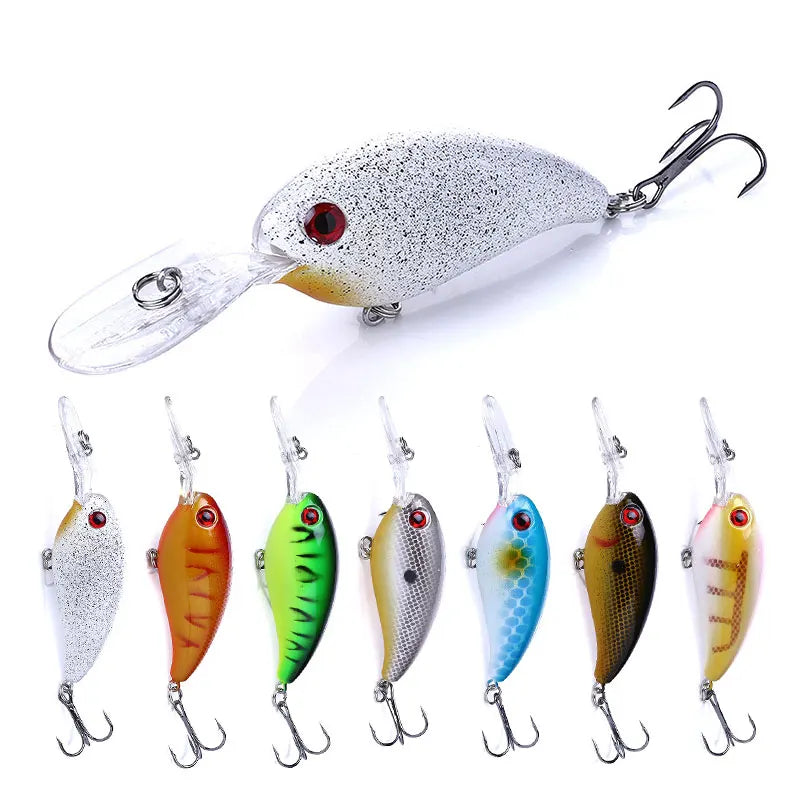 Hengjia Sea Bass Hard Fishing Lures Crank Bait Fishing Tackle 10cm 13.5g