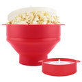 Large 2.95L BPA-Free Collapsible Silicone Popcorn Popper Bowl Microwave Safe for Gas/Electric/Battery Household Popcorn Maker
