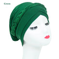 European and American Popular Pure Color Twist Braid Turban Hat Muslim Milk Silk Ethnic Hat Factory Wholesale Chemotherapy Hat
