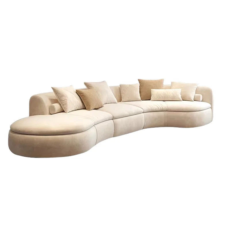 Nordic Style Minimalist Tufted Sofa Lounge Chair Set Soft Cloud Sponge Customizable Size for Living Room Bedroom Hotel Office