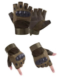 NEW Function Men's Outdoor Combat Fan Cycling Non-slip Wear Outdoor Sports Half Finger Sleeves Gloves