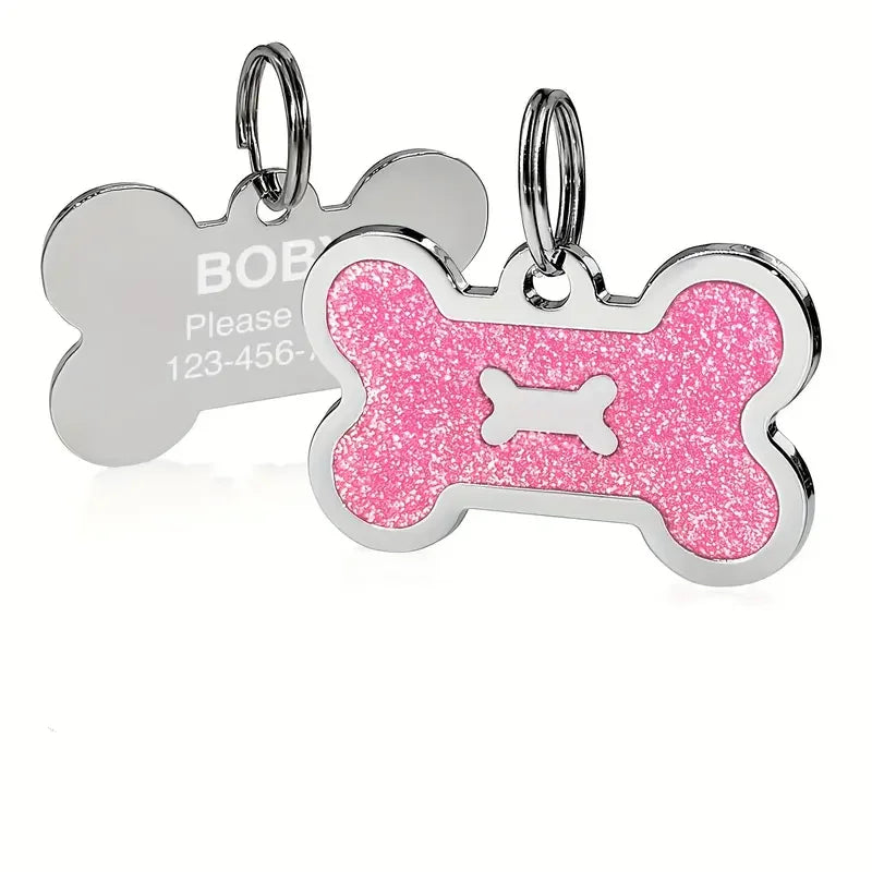 Custom Logo Blank Sublimation Metal Pet Name Id Qr Code Dog Tag for Engraving Necklace Dog Tags Stainless Steel