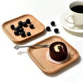 Beech Wooden Snack Coffee Mini square Trays Small Beech square Wood Tray Trinket Dish Tray