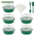 12 Cell Germination Seed Starter Kit Plastic Seedling Tray with Dome Hydroponic Tray Nursery Grow Box