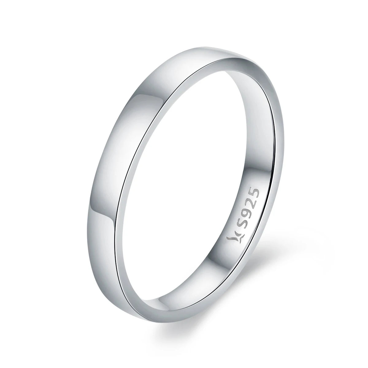925 Sterling Silver Simple Ring Without Stone Jewelry Women Bands Plain Ring Dainty Minimalist Ring