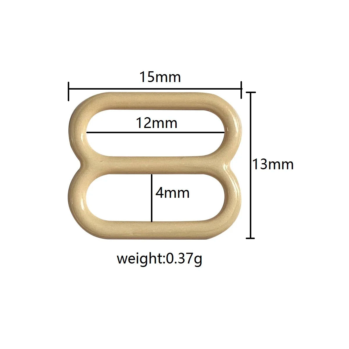 Wholesale 8 9 Shape Colourful Nylon Coated Lingerie Sliders and Adjusters Bra Buckle Rings and Sliders