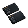Customized 2024 Golden Hot Stamping Foil Business Card Cardboard with Embossed Skating Bear Design Printed in China