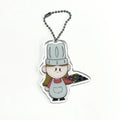 Custom High Quality Iridescent Acrylic Keychain Mirror Charm with Epoxy Rainbow Hologram