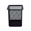 Black Metal Pen Holder Mesh Desk Organizer Pen Pot square Pen and Pencil Organizer