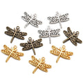 3 Colors Charms Dragonfly Bronze Pendants Antique Jewelry Making DIY Handmade Craft 26*23mm D220