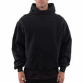 Fall Winter Men's Large Size Hoodie Custom Logo Loose Casual Long-Sleeved Heavyweight Padded Sweater Solid Knitted Group