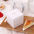 Custom Printed logo Takeaway Donunt Packaging Sandwich Hamburger Bakery Bread Cake Paper Boxes