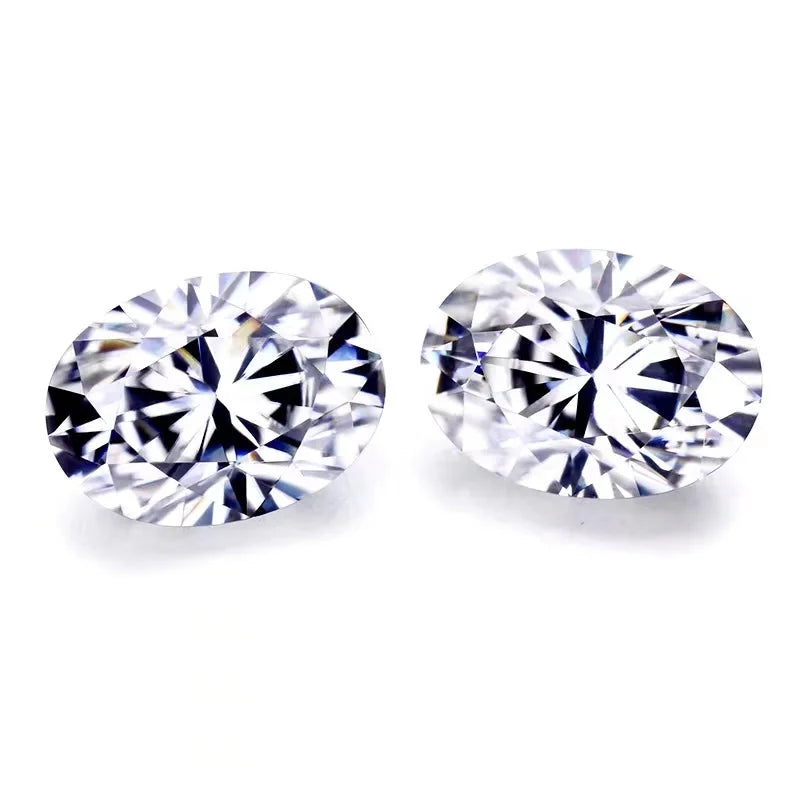 SICGEM Stylish Big Size Oval Cut Loose Moissanite Stone Super Pure White