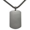 Custom Laser Engraved Stainless Steel Dog Necklace Pendant Gold Plated Children's Pets Jewelry