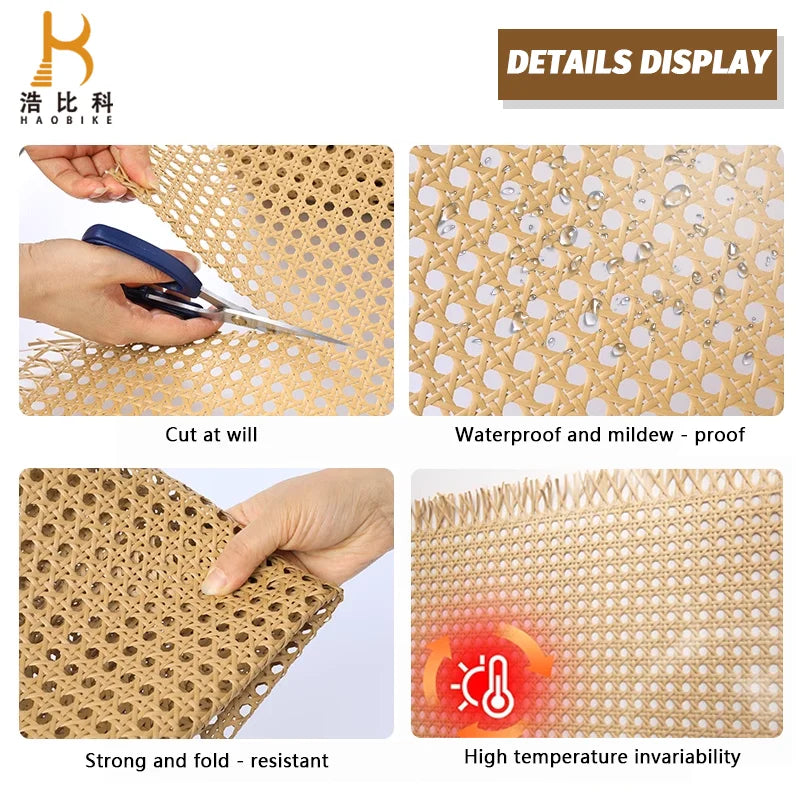 Fast Delivery Natural Cane Webbing Synthetic Rattan Roll a Grade Rotan Rotin Cane Weaving
