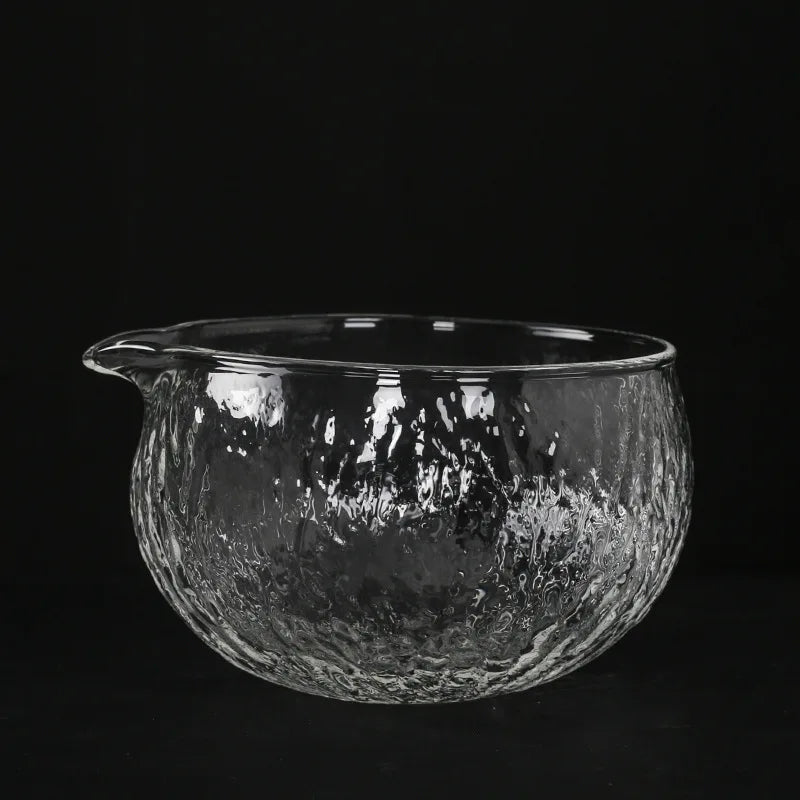 Japanese Matcha Bowl Hammer Textured Glass Ceramic 500 ml Tea Set Accessories Song Dynasty Tea Tools Vintage Kung Fu Tea Bowl