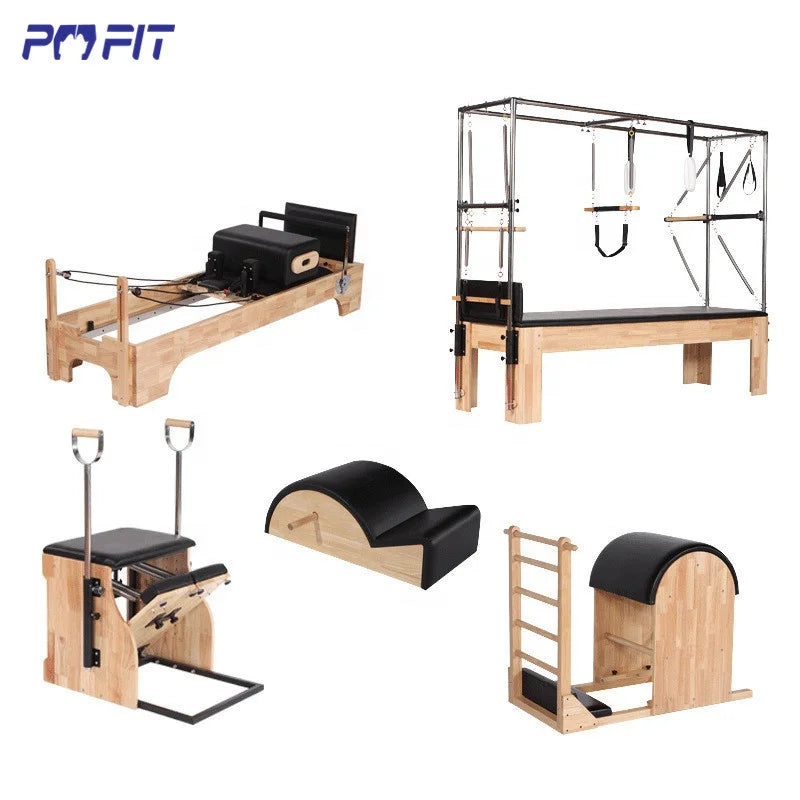 Home Used Studio Pilates Reformer Machine Trainer Pilates Core Bed Yoga Training Miple Wood Pilates Bed