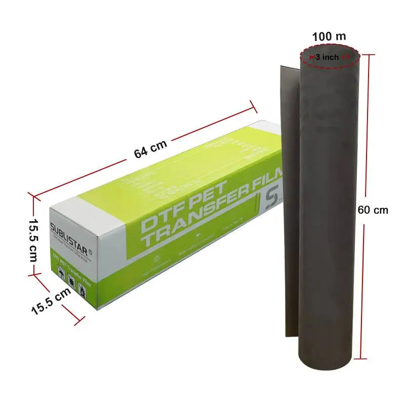 SUBLISTAR Temperature Change DTF Film (60CM*100M) Color Change with Temperature for Any Fabric Transfer Printing
