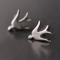 925 Sterling Silver Earrings  Swallow Stud Earrings for Women Sterling Silver Jewelry Fashion Earrings