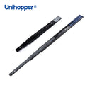 Unihopper Telescopic Channel Rail Kitchen 3-Fold Full Extension Drawer Runners Ball Bearing Push to Open Drawer Slide