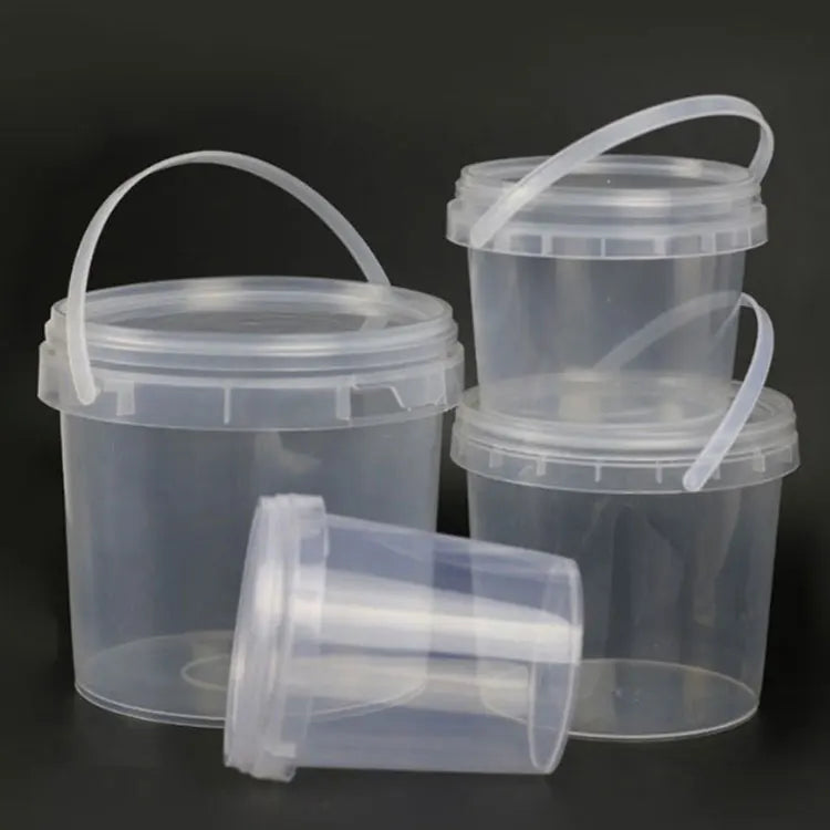 150Ml/500Ml/1000Ml/2000Ml Portable Storage Bucket Clear Plastic Bucket Kids Toy Portable Chemical Bucket