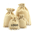 Eco Coffee Beans Small Hessian Jute Drawstring Bag Linen Burlap Christmas Gift Bag for Rice Tea Comb Jewelry Custom logo