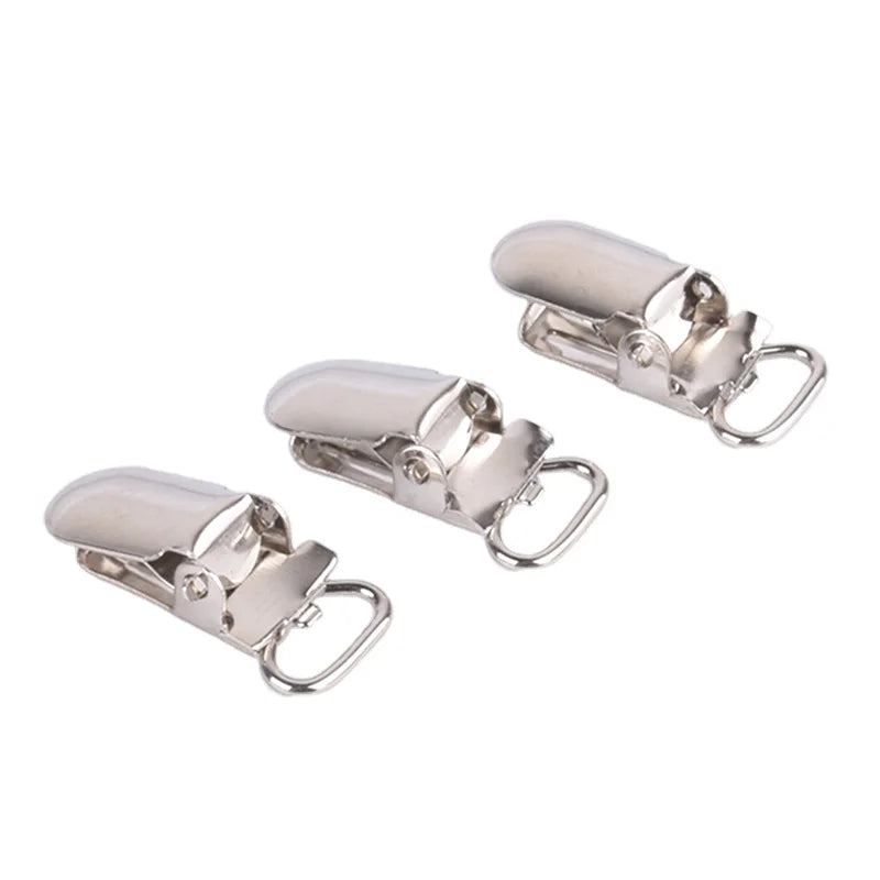 Metal Clips Mini 10mm Small Pacifier Holder Clip Suspender Clip