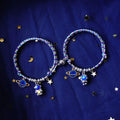 Fashion Astronaut Spaceman Pick Star Couple Magnetic Bracelet Valentine's Day Gift Bracelet Braided Rope Lover Bracelet